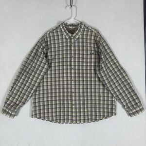 Eddie Bauer Travex Button Down Hiking Shirt Mens 2XL Classic Fit Long Sleeve L/S